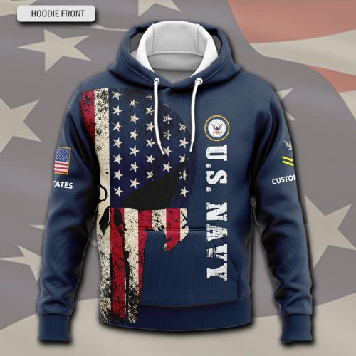 US Navy, E 3 White – Hoodie