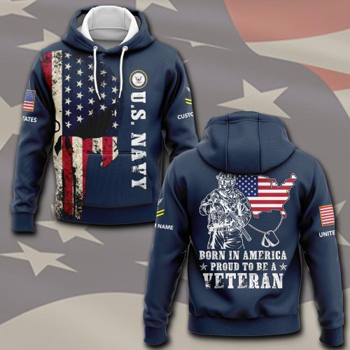 US Navy, E 3 White – Hoodie