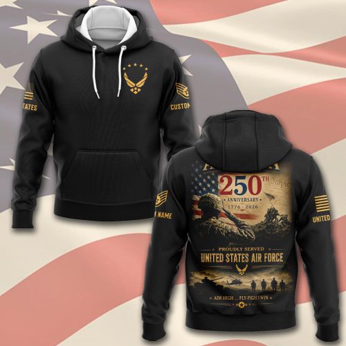 US Air Force , Always Remember, Never Forget – America 250th Anniversary Hoodie
