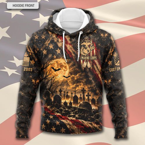 US Marine Corps, American By Birth, Veteran By Choice – Hoodie
