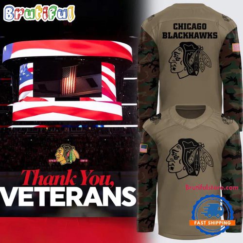 Chicago Blackhawks Military Appreciation Night 2026 Limited Hockey Jersey