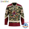 NHL Anaheim Ducks Camo Veterans Custom Hockey Jersey