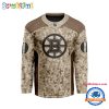 NHL Buffalo Sabres Special Veterans Military Desert Camouflage Design Hockey Jersey