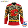 NHL Buffalo Sabres Camo Veterans Custom Hockey Jersey