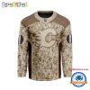 NHL Buffalo Sabres Special Veterans Military Desert Camouflage Design Hockey Jersey
