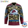 NHL Chicago Blackhawks Camo Veterans Custom Hockey Jersey