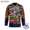 NHL Dallas Stars Camo Veterans Custom Hockey Jersey