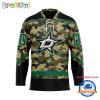 NHL Detroit Red Wings Camo Veterans Custom Hockey Jersey