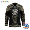 NHL Columbus Blue Jackets Custom Honoring Veterans Camo Hockey Jersey