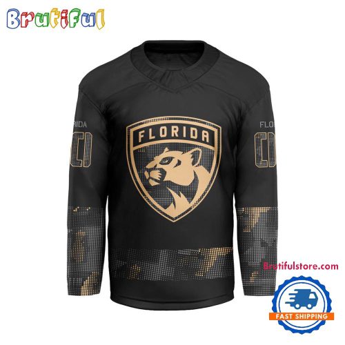 NHL Florida Panthers Military Appreciation Design Hockey Jersey