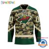 NHL Los Angeles Kings Camo Veterans Custom Hockey Jersey