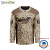 NHL Montreal Canadiens Special Veterans Military Desert Camouflage Design Hockey Jersey
