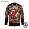 NHL New York Islanders Camo Veterans Custom Hockey Jersey