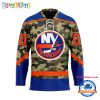 NHL New York Rangers Camo Veterans Custom Hockey Jersey