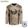 NHL Nashville Predators Special Veterans Military Desert Camouflage Design Hockey Jersey