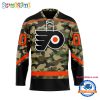 NHL Ottawa Senators Camo Veterans Custom Hockey Jersey