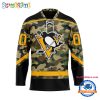 NHL San Jose Sharks Camo Veterans Custom Hockey Jersey