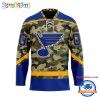 NHL Tampa Bay Lightning Camo Veterans Custom Hockey Jersey