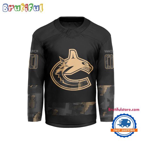 NHL Vancouver Canucks Military Appreciation Design Hockey Jersey